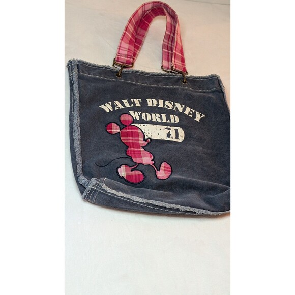 Walt Disney Parks Mickey Mouse Blue-Jean Bag w/Original Tags Sewn Inside *~* - Picture 1 of 16